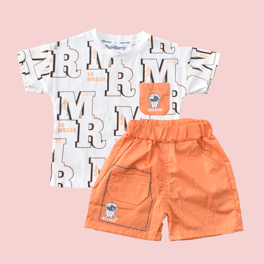 Boy Pant Set Orange