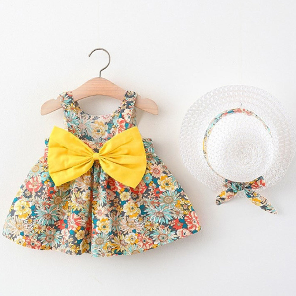 Baby Girl Bow Dress With Hat