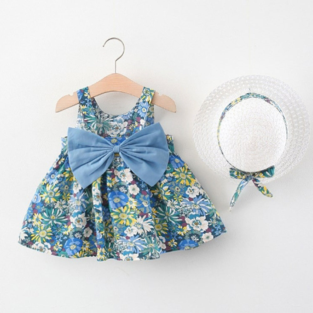 Baby Girl Bow Dress With Hat