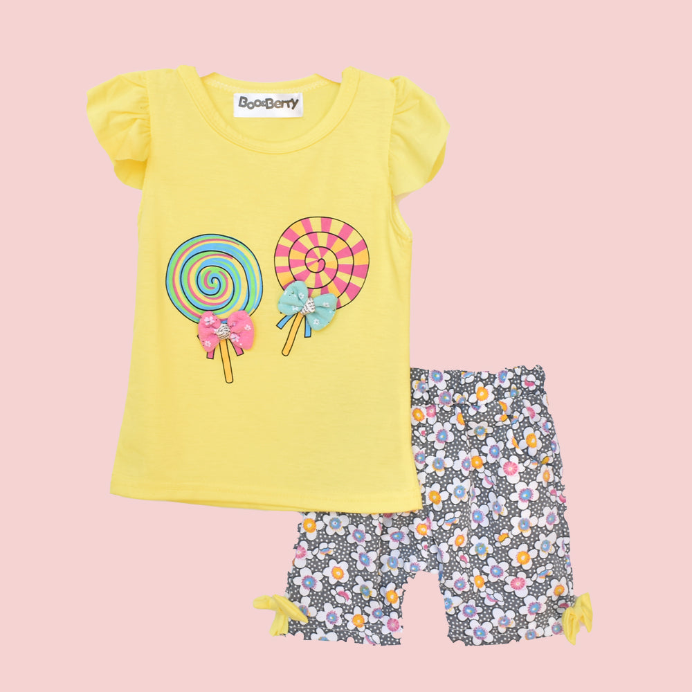 Baby/Toddler Girl 2pcs Tee and Shorts Set