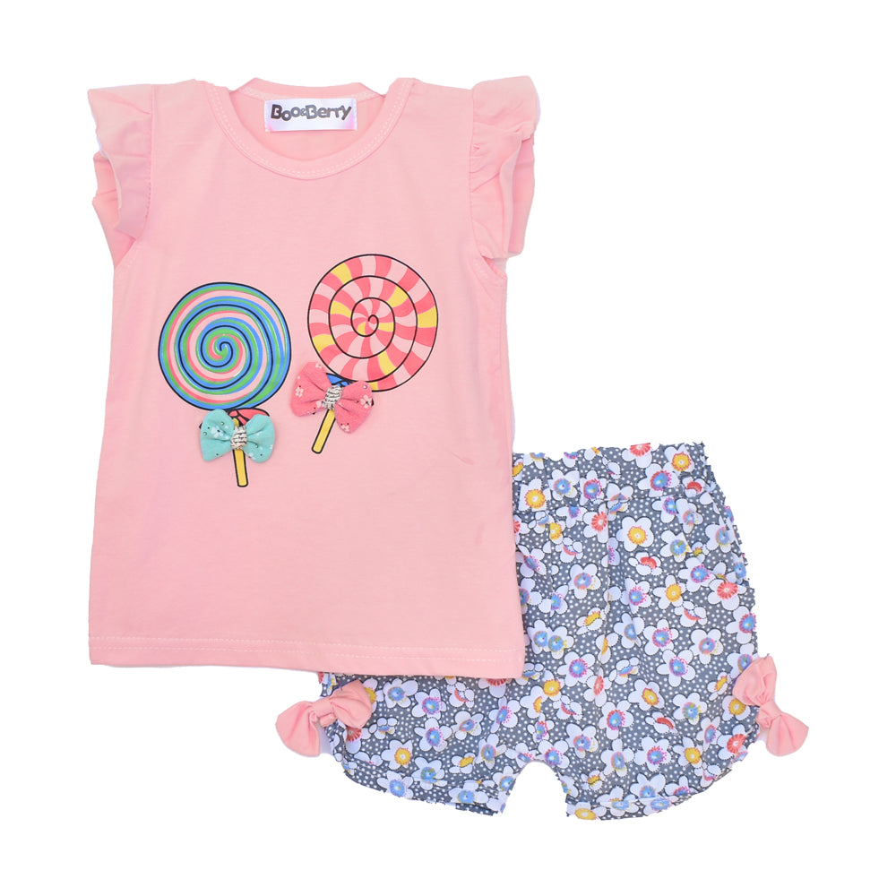 Baby/Toddler Girl 2pcs Tee and Shorts Set