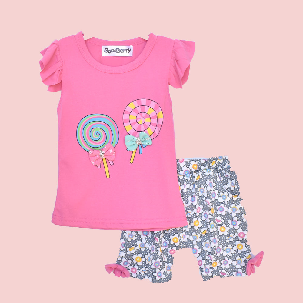 Baby/Toddler Girl 2pcs Tee and Shorts Set