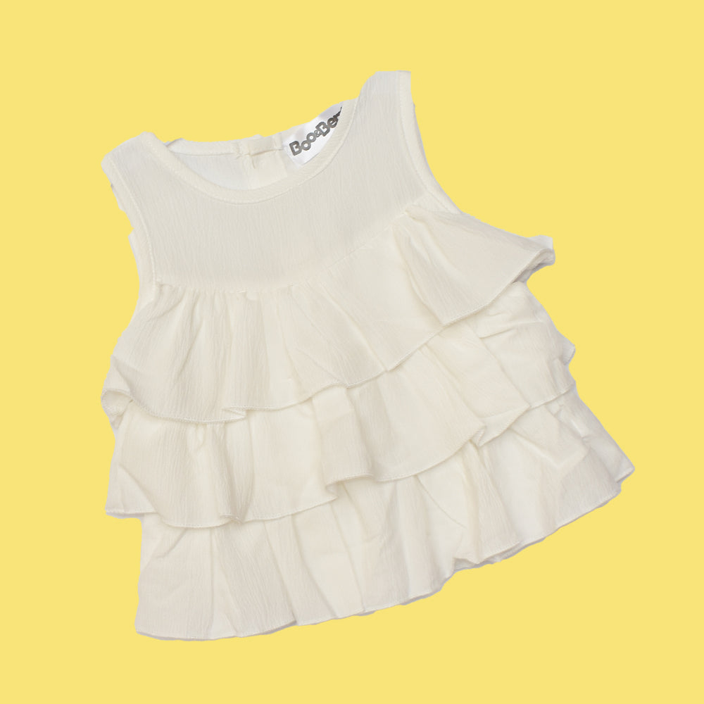 Baby Girl 2pc Tee & Shorts Set White