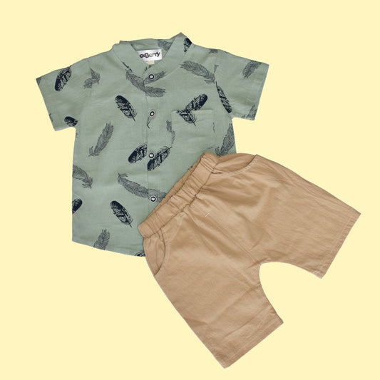 Boy Printed Shirt & Shorts